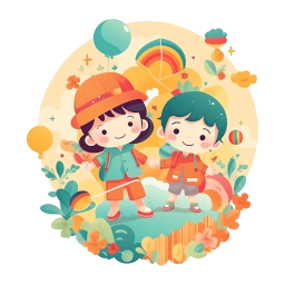 Image d'enfants en extérieur